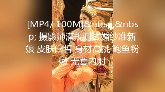 [MP4/ 100M]&nbsp;&nbsp; 摄影师潜规则试婚纱准新娘 皮肤白皙 身材高挑 鲍鱼粉嫩 无套内射