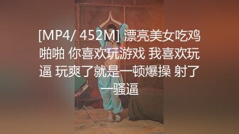 [MP4/ 452M] 漂亮美女吃鸡啪啪 你喜欢玩游戏 我喜欢玩逼 玩爽了就是一顿爆操 射了一骚逼