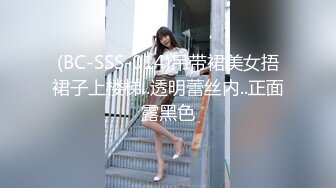 (BC-SSS-014)吊带裙美女捂裙子上楼梯..透明蕾丝内..正面露黑色